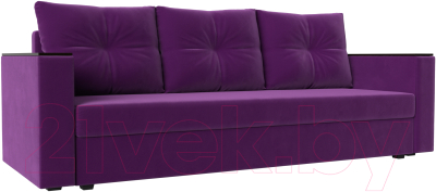 Диван Mebelico Атланта Лайт без стола (микровельвет фиолетовый)