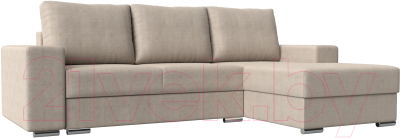 Диван угловой Mebelico Дрезден правый (рогожка бежевый)