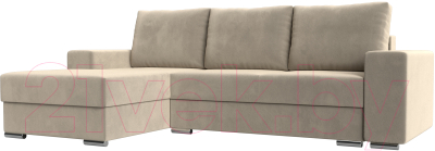 Диван угловой Mebelico Дрезден левый (микровельвет бежевый)