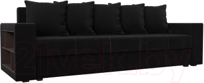 Диван Mebelico Дубай лайт (микровельвет черный)