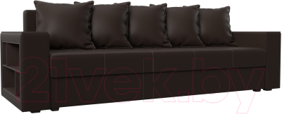 Диван Mebelico Дубай лайт (экокожа коричневый)