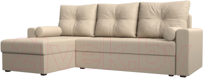 Диван угловой Mio Tesoro Верона лайт левый (экокожа бежевый)