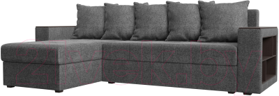 Диван угловой Mebelico Дубай лайт левый (рогожка серый)