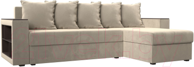 Диван угловой Mebelico Дубай лайт правый (микровельвет бежевый)