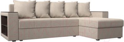 Диван угловой Mebelico Дубай лайт правый (рогожка бежевый)