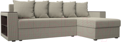 Диван угловой Mebelico Дубай лайт правый (рогожка корфу 02)