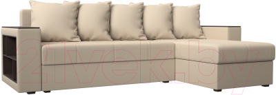 Диван угловой Mebelico Дубай лайт правый (экокожа бежевый)