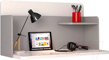 Письменный стол Polini Kids Mirum 0002238.55 (белый/серый)