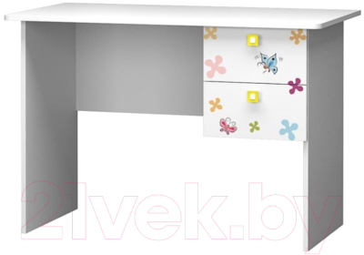 Письменный стол Премиум Смарти (белый/совята)