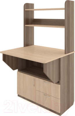 Письменный стол Rinner Д+Я (шимо темный/шимо светлый)