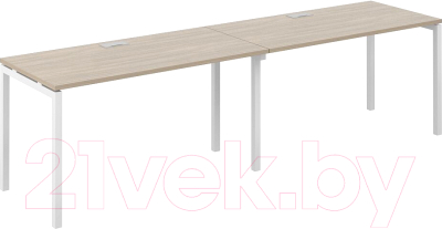 Письменный стол Norden s-b-s 280x70x75 / SG.225.OD.44.WH (дуб темный/белый)