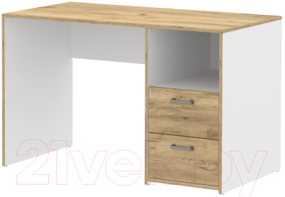 Письменный стол Интерлиния SC-СП (дуб золотой/белый платинум)
