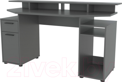 Компьютерный стол Интерлиния Skill-1 (антрацит/антрацит)
