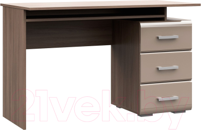 Письменный стол Стендмебель Симба (кофе с молоком/ясень шимо темный)