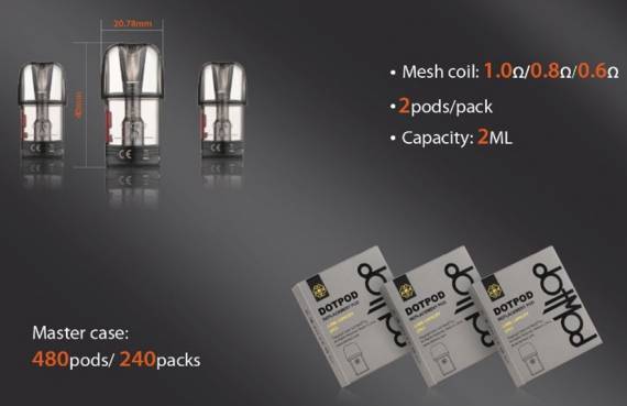 Фото сменных картриджей для Dotmod DotPod S
