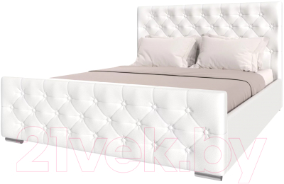 Каркас кровати НК Мебель Интеро 140x200 / 72306751 (белый кожзам)