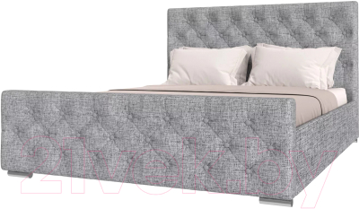 Каркас кровати НК Мебель Интеро 140x200 / 72306760 (рогожка серый)