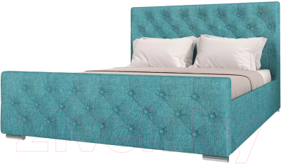 Каркас кровати НК Мебель Интеро 140x200 / 72306840 (рогожка мята)