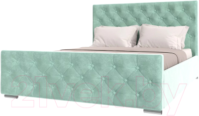 Каркас кровати НК Мебель Интеро 160x200 / 72306777 (велюр мята)