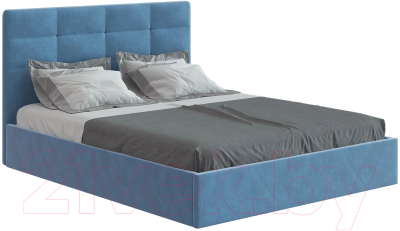 Каркас кровати НК Мебель Соната 180x200 / 72306340 (велюр синий/Happy 792)