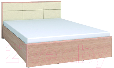 Каркас кровати Глазов Амели 201 Люкс 160x200 (дуб отбеленный)