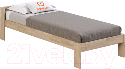 Односпальная кровать Домаклево Маруся Сосна 80x200 (натуральный)