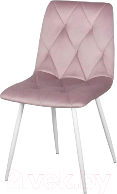Стул СоюзРегионПоставка Регги СРП-066 (9003 белый матовый/велюр Velluto 14 фламинго)