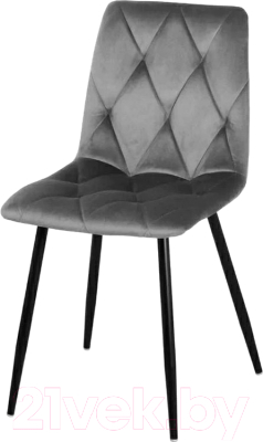 Стул СоюзРегионПоставка Регги СРП-066 (муар черный/велюр Velluto 18 серый)