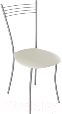 Стул ТриЯ Хлоя-М СРП-087С (эмаль бриллиант/бежевый кожзам 276)