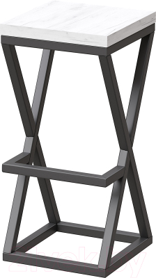 Табурет барный Millwood Вена 1 Л полубарный (дуб белый Craft/металл черный)