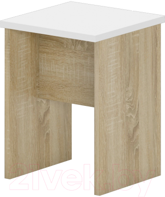 Табурет Славянская столица Д-Т1 (дуб сонома/белый)