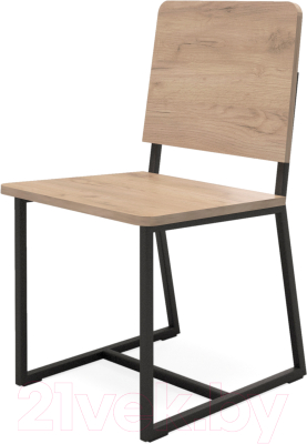 Стул Millwood Лофт Чед-1/L (дуб табачный Craft/металл черный)