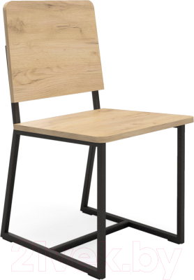 Стул Millwood Лофт Чед-1 Л (дуб золотой Craft/металл черный)