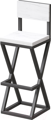 Стул барный Millwood Вена 4 Л (дуб белый Craft/металл черный)