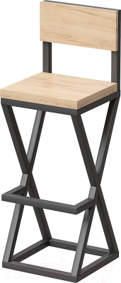 Стул барный Millwood Вена 4 Л (дуб золотой Craft/металл черный)