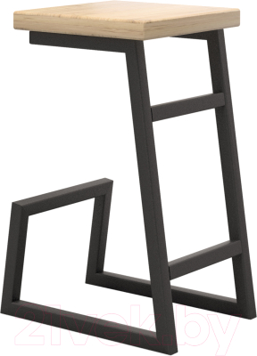 Табурет барный Millwood СДН-6 Арне 1 Л полубарный (дуб золотой Craft/металл черный)