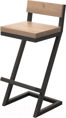 Стул барный Millwood СДН-6 Оберг/L 1 полубаный (дуб табачный крафт/металл черный)