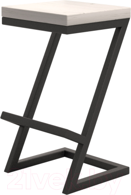 Табурет барный Millwood СДН-6 Бран/L 2 (дуб белый крафт/металл черный)