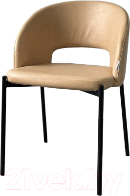 Стул M-City Agnes / 628M03670 (PUA-20 латте PU/черный)