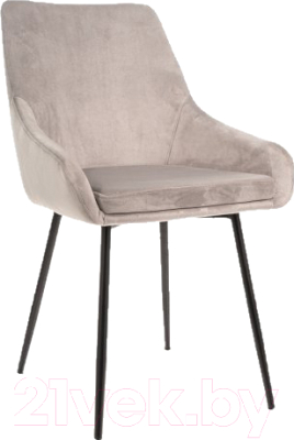 Стул Signal Albi Velvet (светло-серый/черный матовый)
