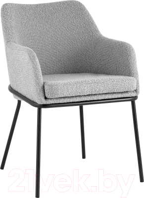Стул Stool Group Кози с подлокотниками / AV 318-L04-08 (букле серый)