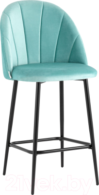 Стул барный Stool Group Логан / AV 413-B20-08(PP) (велюр пыльно-голубой)