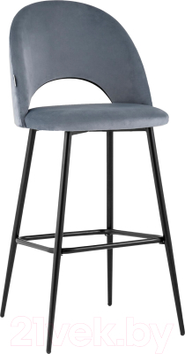 Стул барный Stool Group Меган / AV 415-H14-08(B) (велюр серый)