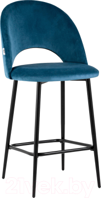 Стул барный Stool Group Меган / AV 415-H58-08(PP) (велюр пыльно-синий)