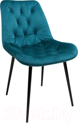 Стул Алвест AV 435 (темно-бирюзовый бархат H-56/черный)