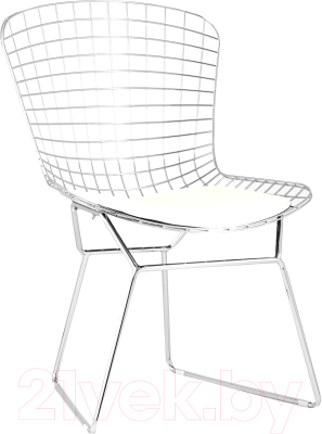 Стул Stool Group Bertoia / BTY-18-P6 CH/WH (хромированный с белой подушкой)