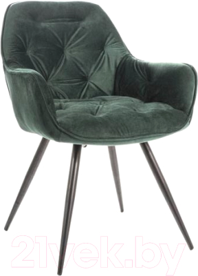 Стул Signal Cherry Velvet (зеленый/черный матовый)