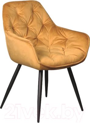 Стул Signal Cherry Velvet (карри/черный матовый)