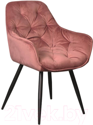 Стул Signal Cherry Velvet (античный розовый/черный матовый)