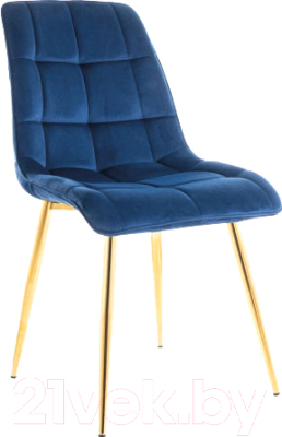 Стул Signal Chic Velvet (синий/золото)